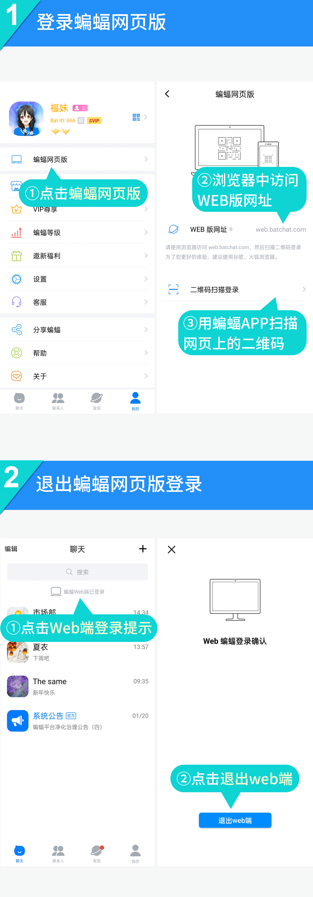 蝙蝠电脑端网页版如何使用